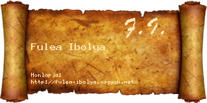 Fulea Ibolya névjegykártya